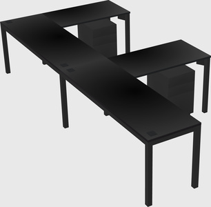 L-shaped desk