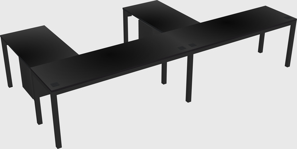 L-shaped desk
