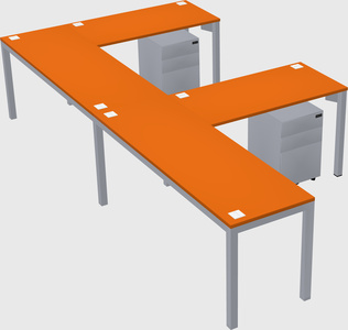 L-shaped desk