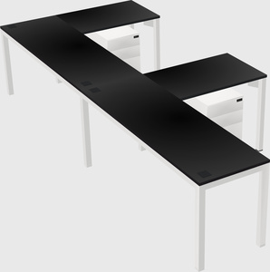 L-shaped desk