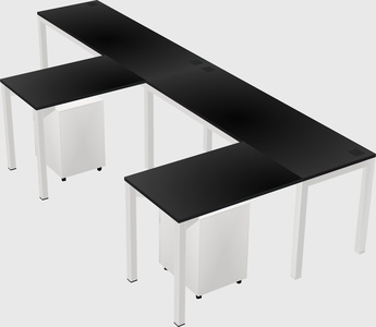 L-shaped desk
