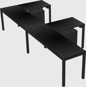 L-shaped desk