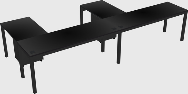 L-shaped desk