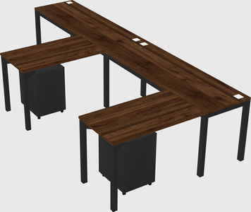 L-shaped desk