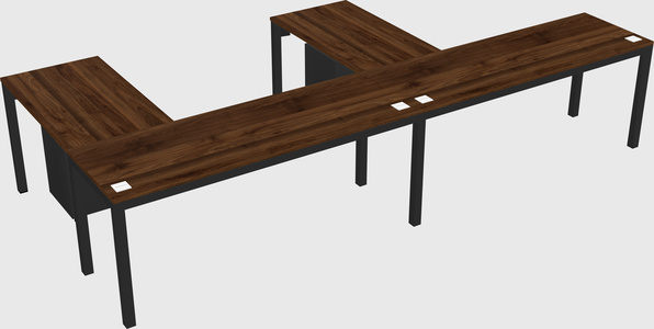L-shaped desk