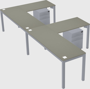 L-shaped desk