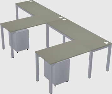L-shaped desk