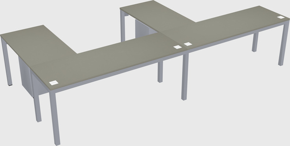 L-shaped desk