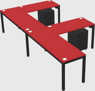 L-shaped desk