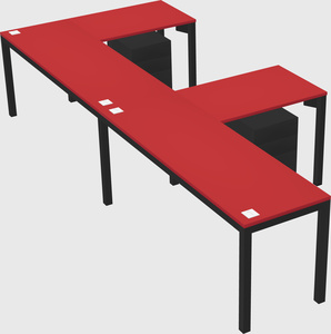 L-shaped desk