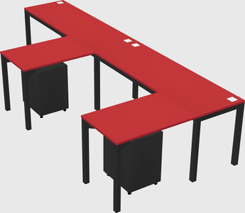 L-shaped desk