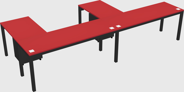 L-shaped desk