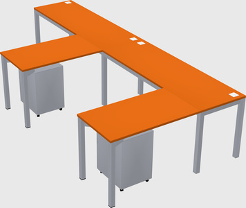 L-shaped desk