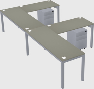L-shaped desk