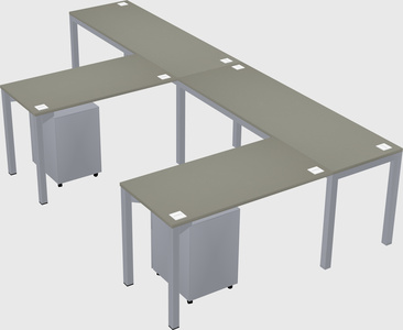 L-shaped desk