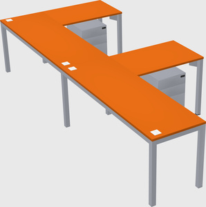 L-shaped desk