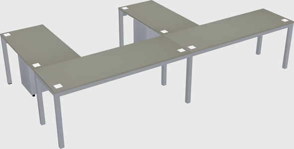 L-shaped desk
