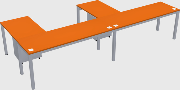 L-shaped desk