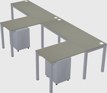L-shaped desk