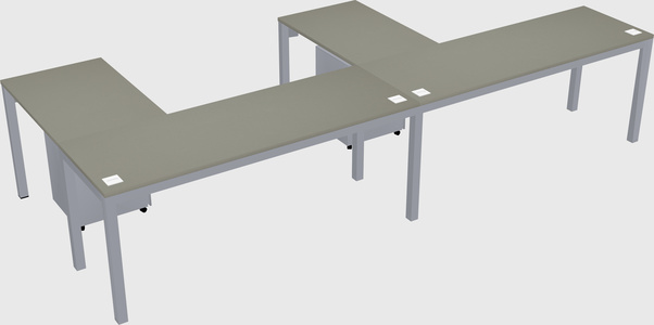 L-shaped desk