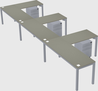L-shaped desk