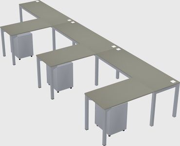 L-shaped desk
