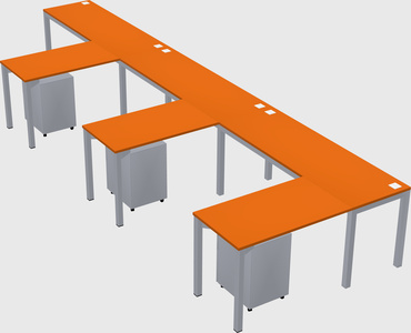 L-shaped desk