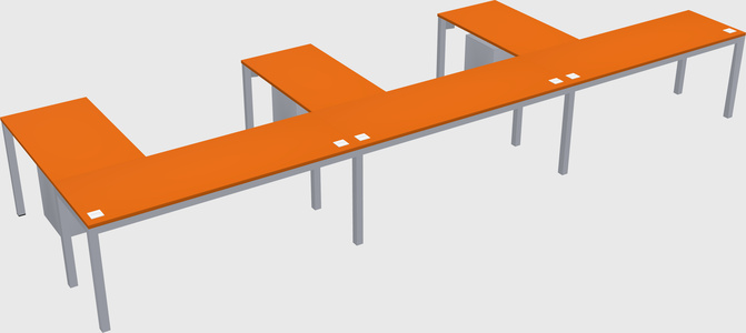 L-shaped desk