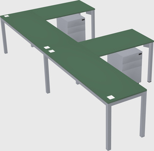 L-shaped desk