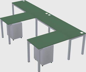 L-shaped desk