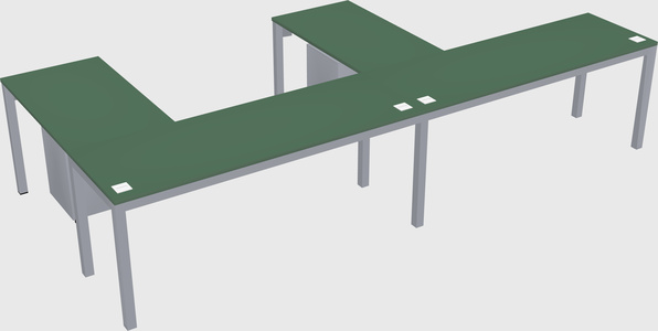 L-shaped desk