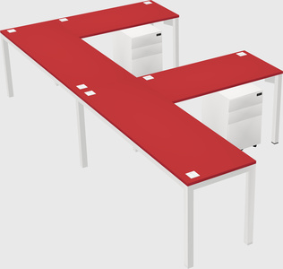 L-shaped desk