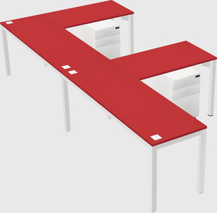 L-shaped desk