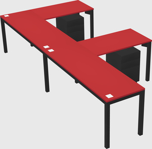 L-shaped desk