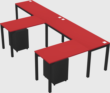 L-shaped desk
