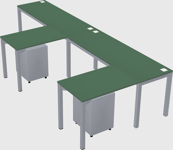 L-shaped desk