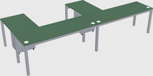 L-shaped desk