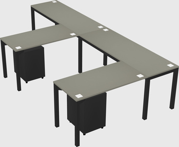 L-shaped desk