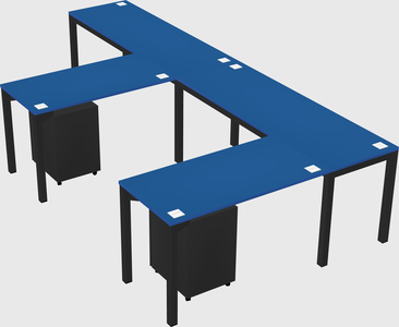 L-shaped desk