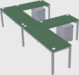 L-shaped desk