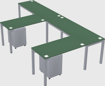 L-shaped desk