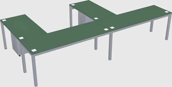 L-shaped desk