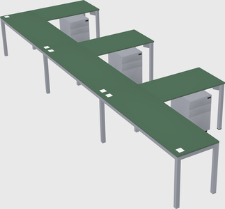 L-shaped desk