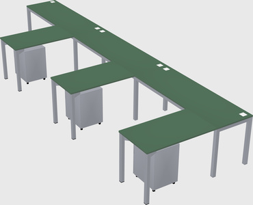 L-shaped desk