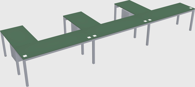 L-shaped desk