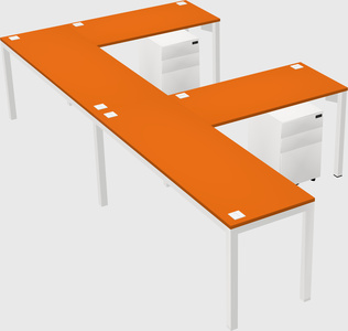 L-shaped desk