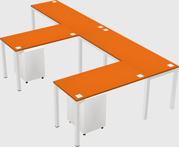 L-shaped desk