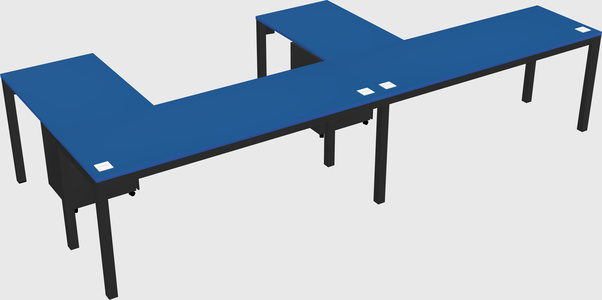 L-shaped desk