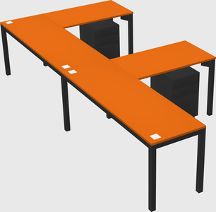 L-shaped desk