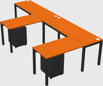 L-shaped desk
